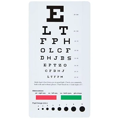 Afbeelding van NCD Medical Snellen Zakoogdiagram