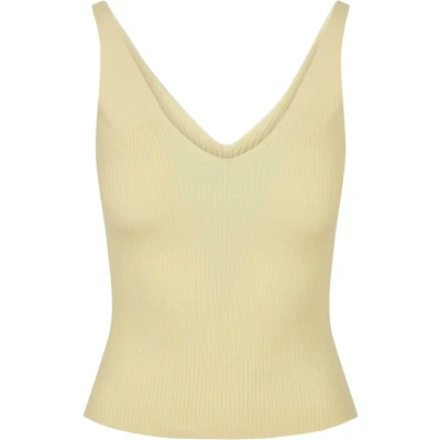 Afbeelding van Urban Classics Ladies RIB KNIT TOP Top, Dames, Maat: 4XL, Softyellow