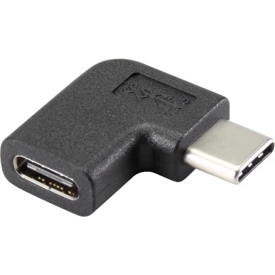 Afbeelding van Renkforce USB 3.2 Gen 2 (USB 3.1 2) Adapter [1x C stekker 1x bus] 90 haaks naar rechts