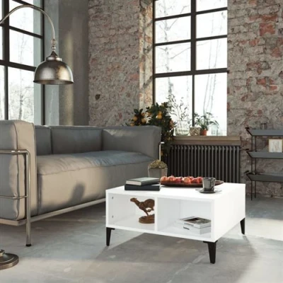 Afbeelding van Salontafel 60x60x30 cm spaanplaat wit