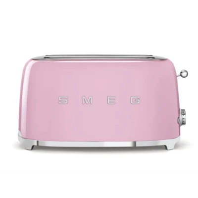 Afbeelding van Smeg Tsf02pkeu Broodrooster 2 Sleuven 4 Sneden Roze