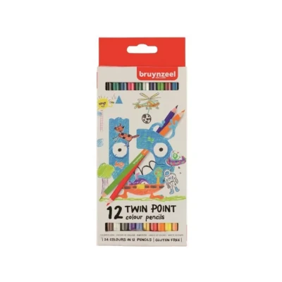 Afbeelding van Inspiring Young set 12 dubbelpunt kleurpotloden (24 kleuren) Twin Points