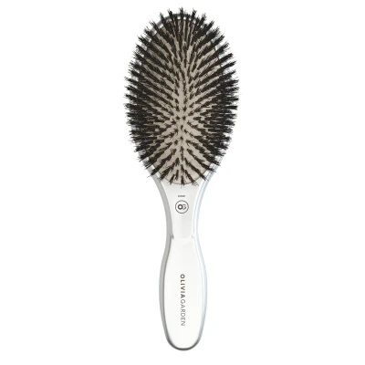 Afbeelding van Olivia Garden Expert Care Oval Boar Zilver Haibu by Kapperskorting.com