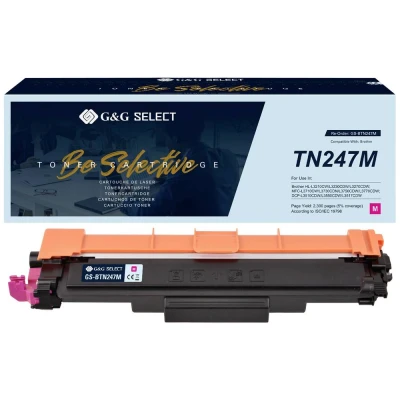 Afbeelding van G&amp;G Toner vervangt Brother TN 247M Compatibel Magenta GS BTN247M