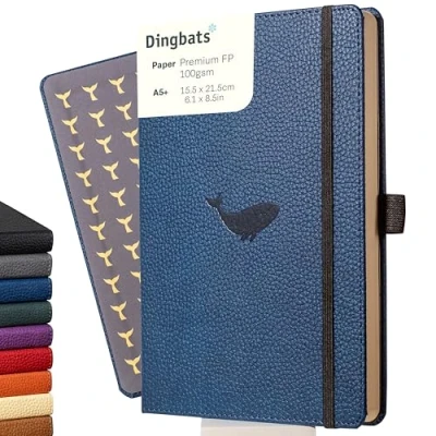 Afbeelding van Dingbats* Wildlife A5 Notitieboek Blue Whale Lijntjes A5+ / Lined