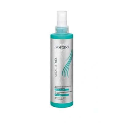 Afbeelding van Biopoint Miracle Liss Haarspray zonder uitspoelen 72 uur anti kroes effect gladheid geeft zachtheid en lichtheid 200 ml