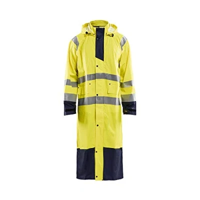 Afbeelding van Blaklader Regenjas High Vis LEVEL 1 4325 2000 Geel/Marineblauw XS