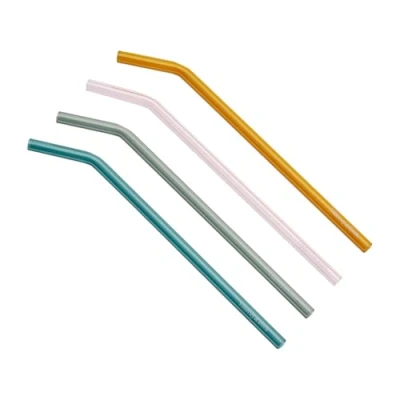 Afbeelding van Villeroy &amp; Boch Rietjes Van Glas Set 4 Multicolor