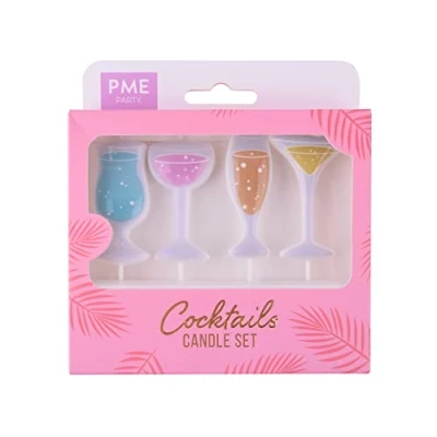 Afbeelding van PME Kaarsjes Cocktails Set/4