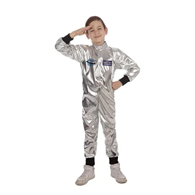 Afbeelding van Bristol Novelty Astronautenkostuum, maat L, kinderen, leeftijd 7 9 jaar