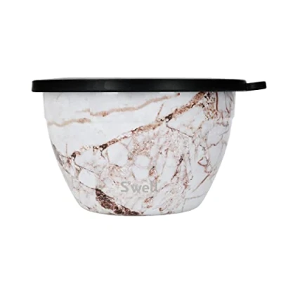 Afbeelding van Saladekom Set Calacatta Gold Met apart dressing reservoir 1,9Liter Duurzaam S&#039;Well