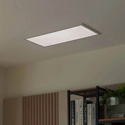 Afbeelding van Lindby LED paneel met dimmer 1licht kunststof, aluminium H: 7.3 cm wit Inclusief lichtbron