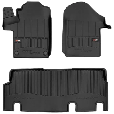 Afbeelding van M MOTOS Rubberen vloermat voor Mercedes Vito III sinds 2014. Verbeter je reiscomfort met de zwarte antislip 3D automat alle weersomstandigheden, bescherming tegen vuil