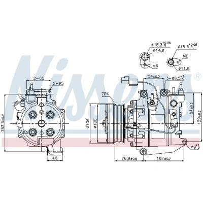 Afbeelding van Nissens Airco compressor 89246