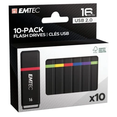 Afbeelding van Emtec, Geheugen: computer, USB stick, A stick K100 3.2, 16 GB, ECMMD16GK102P10