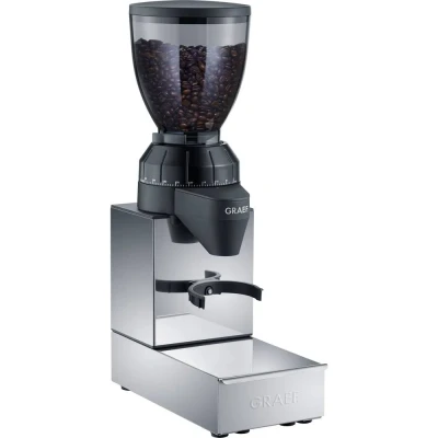 Afbeelding van Graef CM850EU Koffiemolen RVS, Zwart Stalen kegelmaalwerk
