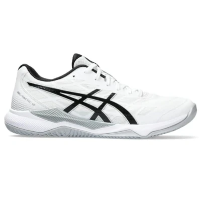 Afbeelding van Asics Geltactic 12 Volleybalschoenen, Heren, Maat: 50.5, White/black Kunststof/ textiel