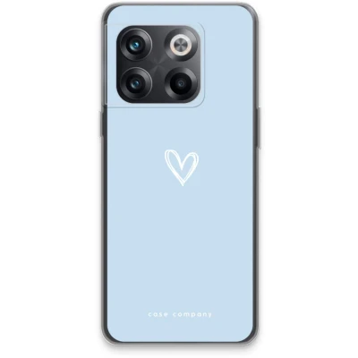 Afbeelding van Case Company® hoesje geschikt voor OnePlus 10T Klein Hart Blauw Soft Cover Telefoonhoesje Bescherming aan alle Kanten en Schermrand