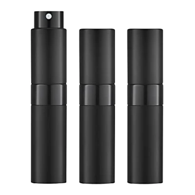 Afbeelding van Toureal 8 ml lege parfumfles (3 stuks) mini verstuiver voor reizen, (zwart)