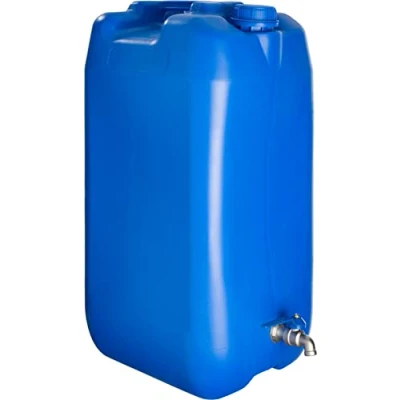 Afbeelding van Generic 30 liter blauwe waterjerrycan met watertankkraan
