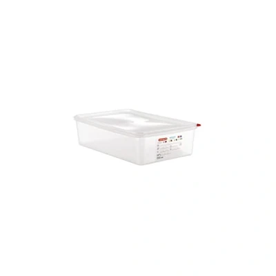 Afbeelding van Araven 03354 PP Voedselcontainer met deksel GN 1/1, 13,7 l, handvat 100 mm (4 stuks)