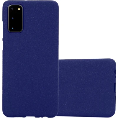 Afbeelding van Cadorabo Hoesje geschikt voor Samsung Galaxy S20 in FROST DONKER BLAUW Beschermhoes gemaakt van flexibel TPU silicone Case Cover