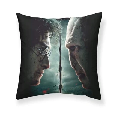 Afbeelding van Kussenhoes Harry Potter vs Voldemort 50 x cm