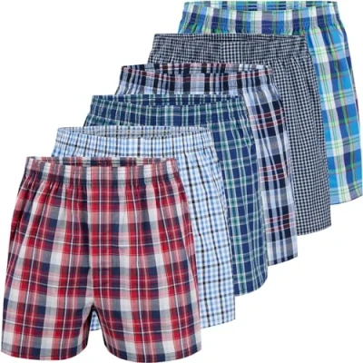 Afbeelding van City Life Klassieke boxershorts voor heren, 6 stuks, Veelkleurig (Business Multicolour 2), XL