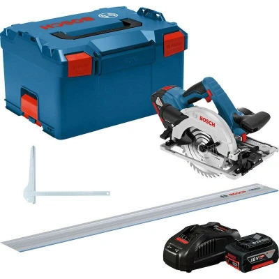Afbeelding van Bosch Professional GKS 18V 57 G Accu Cirkelzaag 165mm + FSN 1400 5.0Ah in L Boxx 0615990M90