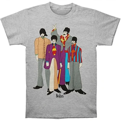 Afbeelding van The Beatles Yellow Submarine Heren T shirt S Grijs