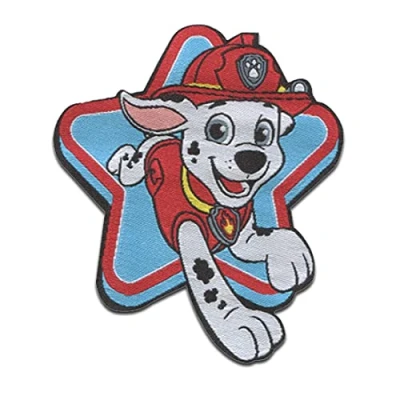 Afbeelding van Paw Patrol © Marshall strijkbare zelfklevende patches, afmetingen: 5,8 x 6,8 cm