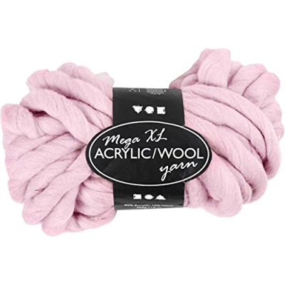 Afbeelding van XL garen van acryl, l: 15 m, 300 gr, roze