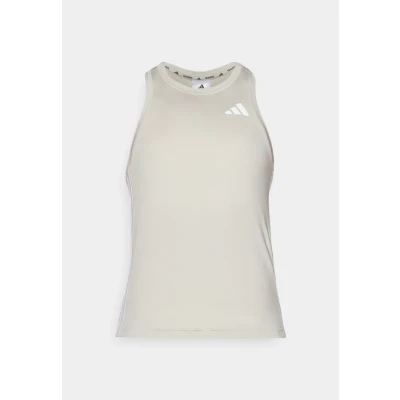 Afbeelding van adidas Femme Train Essentials 3 Stripes Workout Tank, wonder alumina/white, L