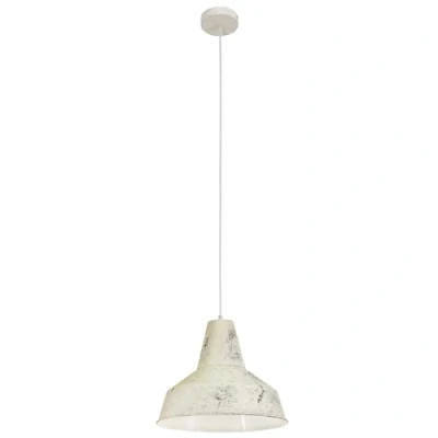 Afbeelding van EGLO Vintage Hanglamp 1 Lichts Gelakt Wit