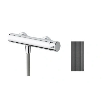 Afbeelding van Waterevolution Flow douchemengkraan met douchegarnituur PVD Gun Metal T140GME
