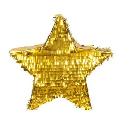 Afbeelding van Boland Piñata Ster Goud Verjaardag, Kinderfeestje, Themafeest