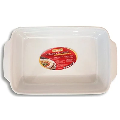 Afbeelding van Guardini Ceramica, rechthoekig, groot, 36 x 24 cm, keramiek, wit