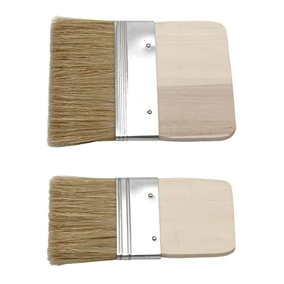 Afbeelding van Paddle Oppervlaktekwast, 60 mm + 100 breed, foundationkwast, platte borstel, brede houten steel voor acryl, olie op canvas en verfachtergrond
