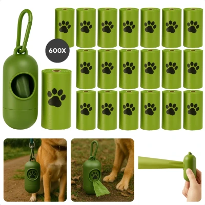 Afbeelding van Cheqo Biologisch Afbreekbare Hondenpoepzakjes Met Dispenser Poepzakjes Hond Hondenpoep Zakjes
