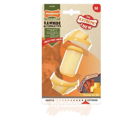 Afbeelding van Nylabone Extreme Chew Knot Creme&amp;Geel Hondenspeelgoed M Voor Honden Tot 16kg