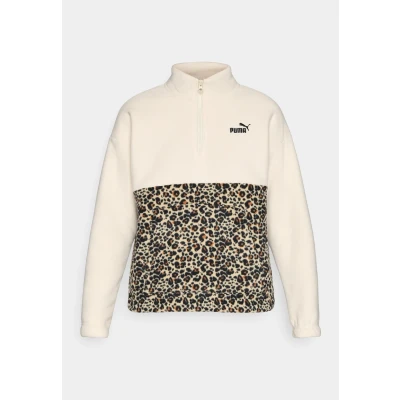 Afbeelding van Essentials Animal Print relaxed top met ronde hals voor Dames, Maat M PUMA