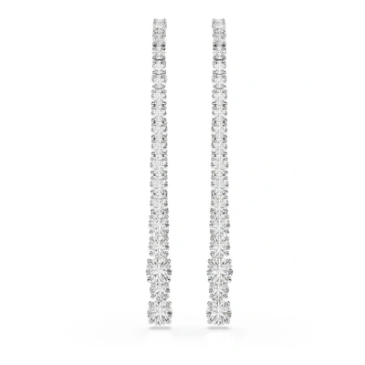 Afbeelding van Swarovski dames Matrix oorstekers met kristal in de kleur Zilver