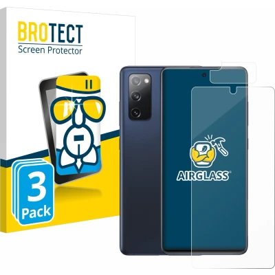 Afbeelding van BROTECT Screenprotector voor Samsung Galaxy S20 FE 5G (Voor+Camera) Folie Beschermfolie Beschermglas transparant (3 Stuks)
