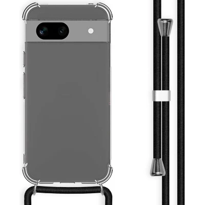 Afbeelding van iMoshion Hoesje Geschikt voor Google Pixel 8a met koord Backcover Zwart