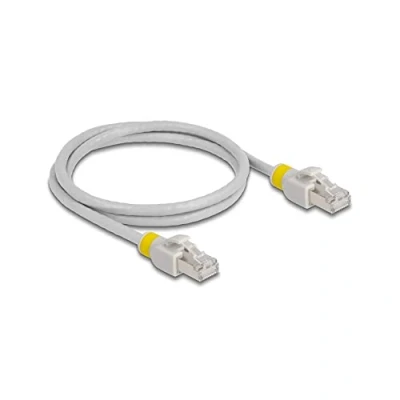 Afbeelding van Netwerkkabel RJ45 Cat.6A S/FTP met gekleurde clips 1 m
