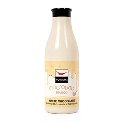 Afbeelding van Aquolina Badkamer Douche CHOCOLAT WIT. Lichte zeep en snel absorberend 500 ml