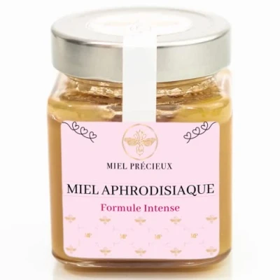 Afbeelding van Afrodiserende honing Intense formule Ginseng, maca, tribulus terrestris, ashwagandha Libido 100% zuiver en natuurlijk 250 g
