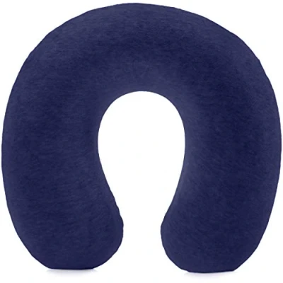 Afbeelding van Amazon Basics Nekkussen van traagschuim, Navy Blauw, Bleu marine