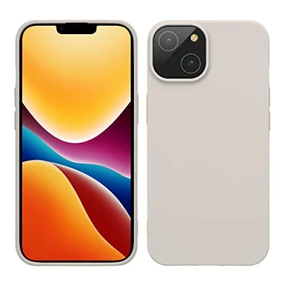 Afbeelding van kwmobile telefoonhoesje geschikt voor Apple iPhone 14 Hoesje smartphone Back cover in mat beige