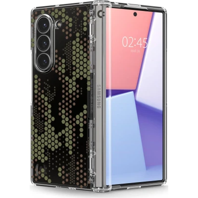 Afbeelding van Spigen Ultra Hybrid Pro [scharnierbescherming] beschermhoes compatibel met Samsung Galaxy Z Fold 6 Digital Camo